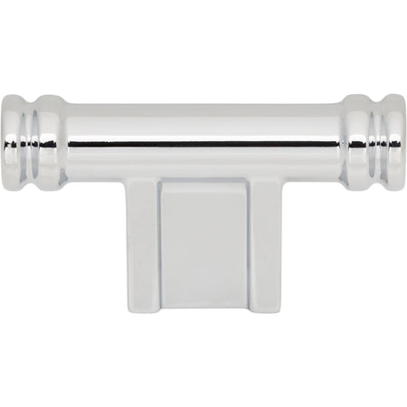 Top Knobs TK3380PC: 2-1/4" Newburn T-Bar Cabinet Knob - Polished Chrome