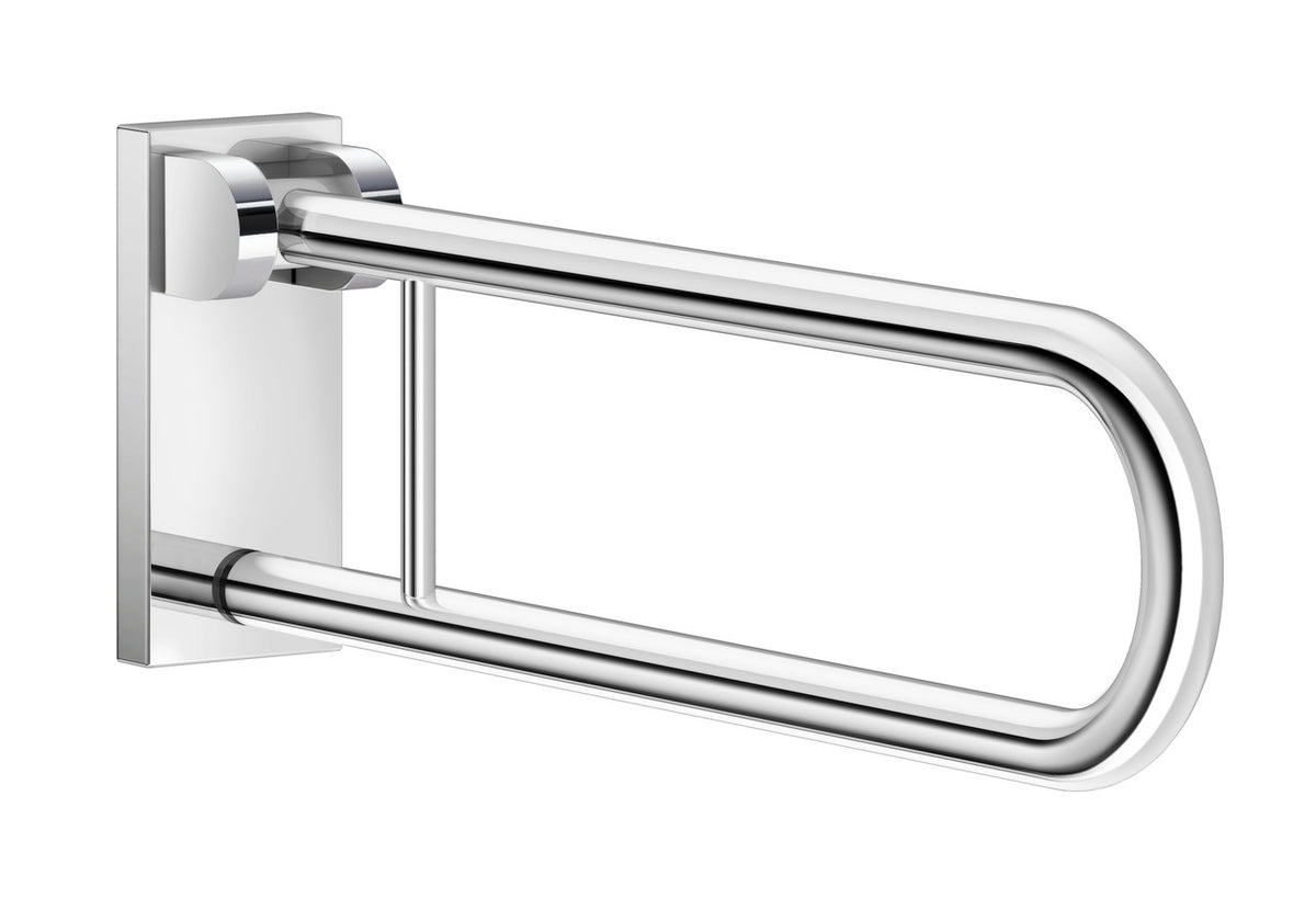 Smedbo FK840: Living Wall-Mount Hinged Grab Bar - Polished Chrome