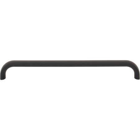 Top Knobs TK3345BLK: 7-9/16" Brockwell D-Handle Cabinet Pull - Flat Black