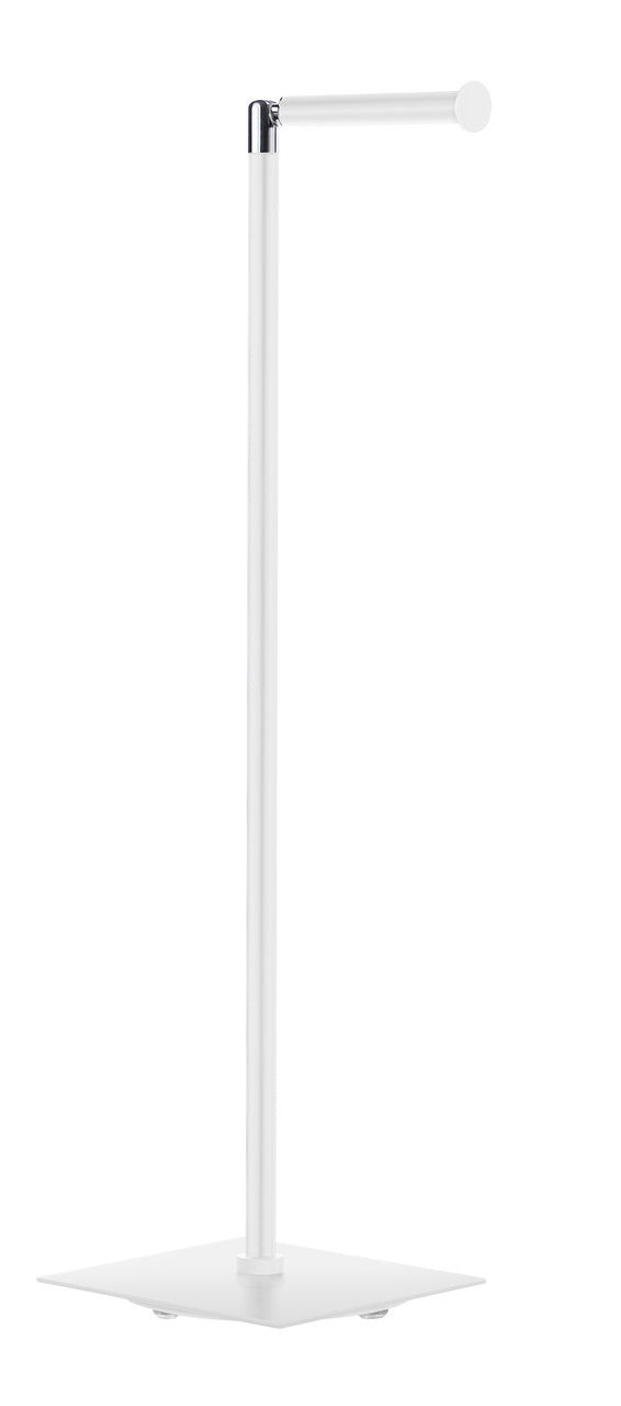 Smedbo FX636: Outline Lite Freestanding Toilet Paper Holder w/Spare Holder - Matte White