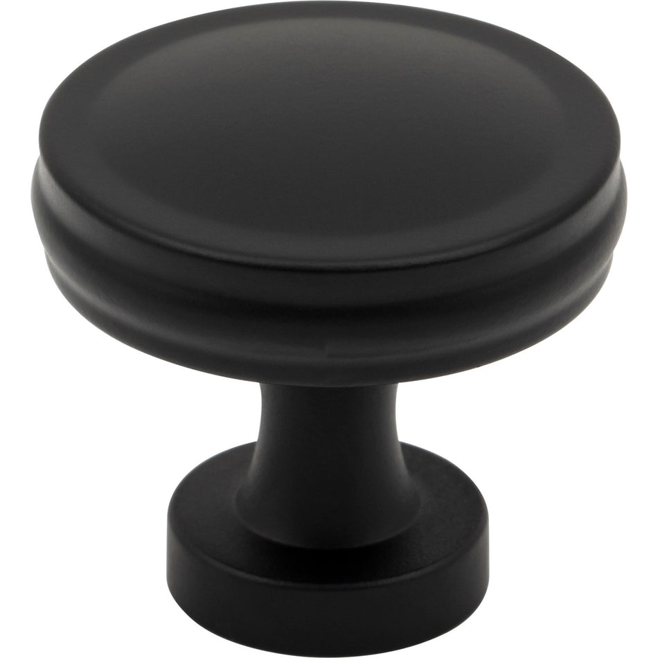 Jeffrey Alexander 132MB: 1-3/8" Jules Round Cabinet Knob - Matte Black