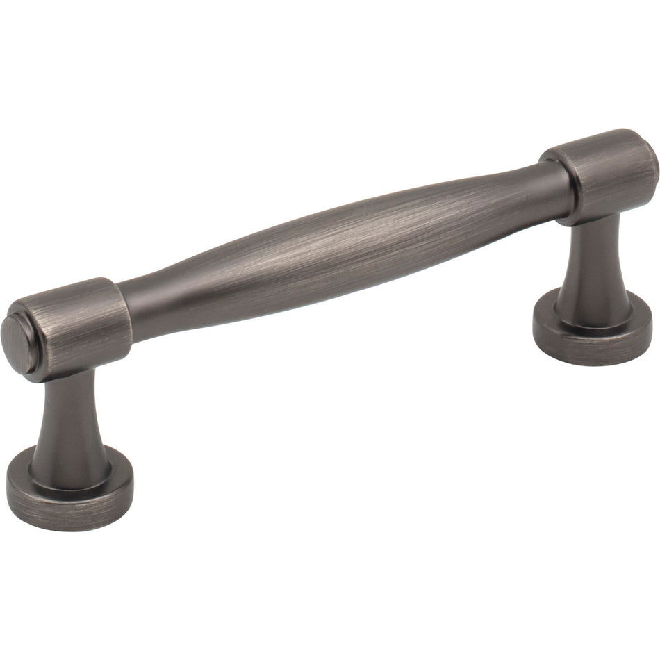Jeffrey Alexander 132-96BNBDL: 96mm cc Jules Bar Cabinet Pull - Brushed Pewter