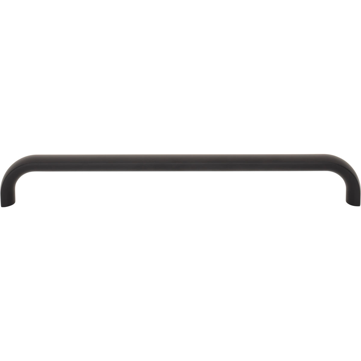 Top Knobs TK3348BLK: 12" cc Brockwell Appliance Pull - Flat Black