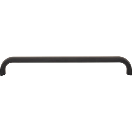 Top Knobs TK3348BLK: 12" cc Brockwell Appliance Pull - Flat Black