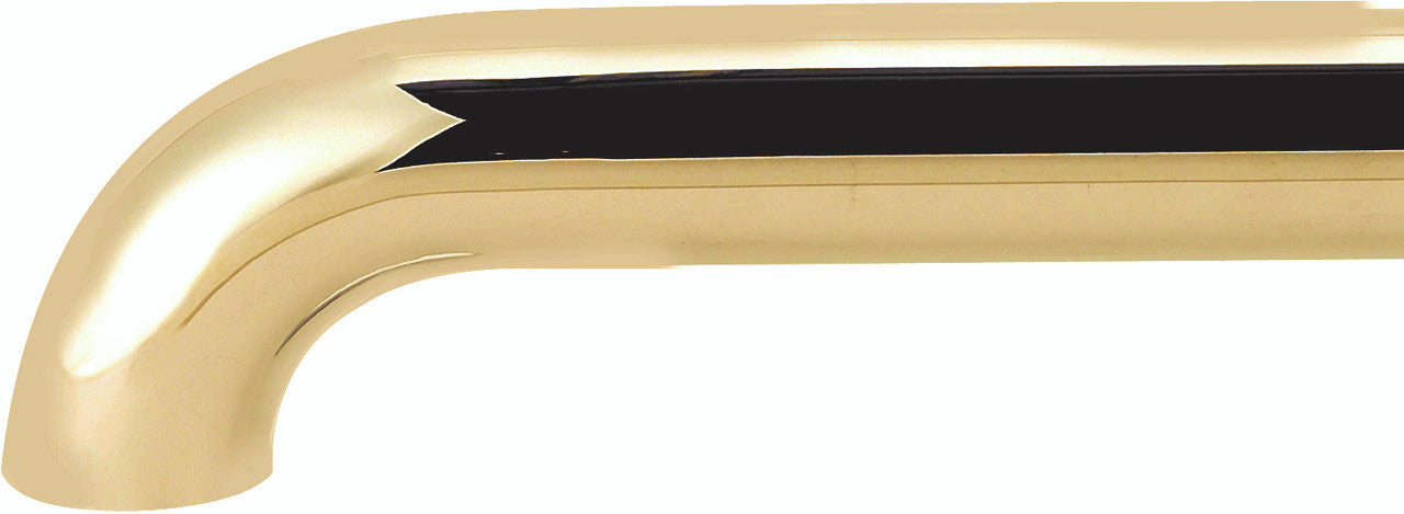 Alno A0030-PB/NL: 30" cc ADA Compliant Grab Bar - Unlacquered Brass
