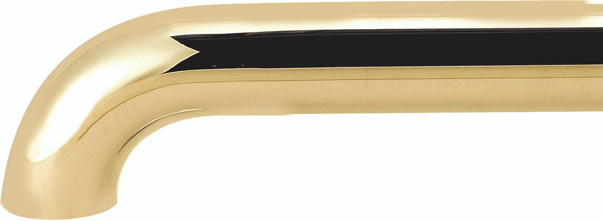 Alno A0030-PB/NL: 30" cc ADA Compliant Grab Bar - Unlacquered Brass