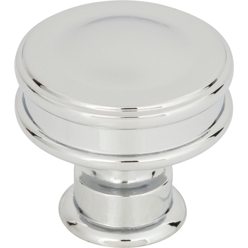 Atlas A100-CH: 1-1/4" Oskar Cabinet Knob - Polished Chrome