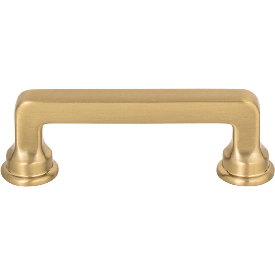 Atlas A101-WB: 3" cc Oskar Cabinet Pull - Warm Brass