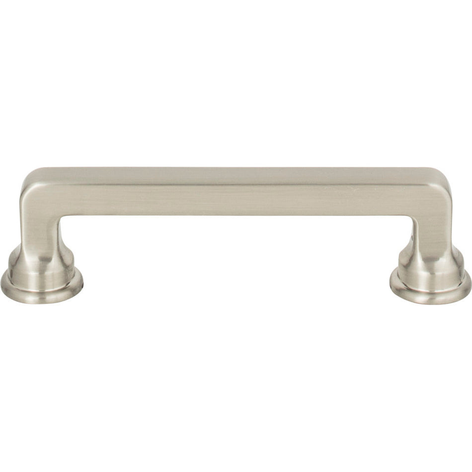 Atlas A102-BRN: 3-3/4" cc Oskar Cabinet Pull - Brushed Nickel