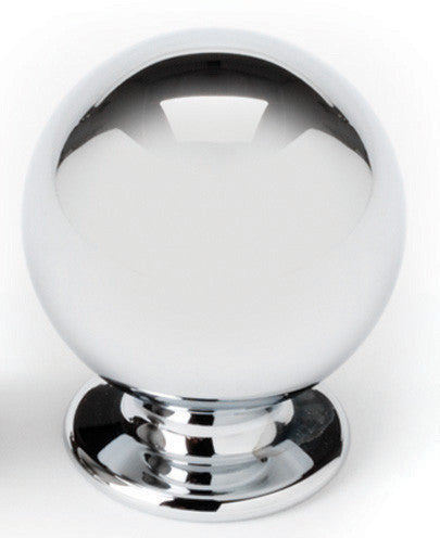 Alno A1030-PB/NL: 5/8" Spherical Cabinet Knob - Unlacquered Brass