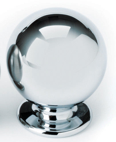 Alno A1032-PN: 1" Spherical Cabinet Knob - Polished Nickel