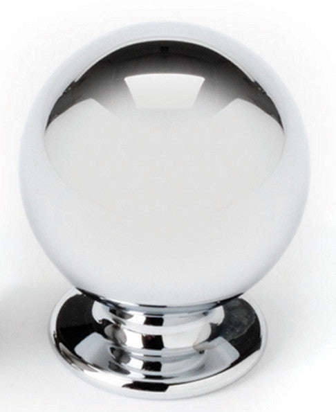 Alno A1033-PB/NL: 1-1/8" Traditional Cabinet Knob - Unlacquered Brass