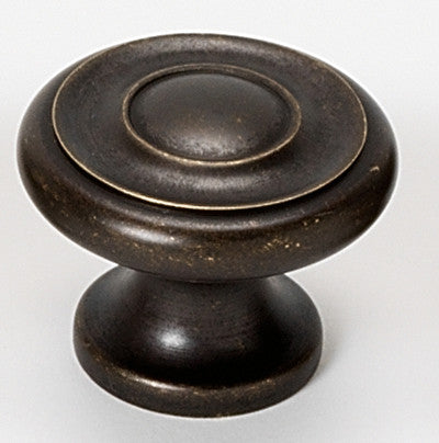 Alno A1047-BARC: 1" Traditional Round Cabinet Knob - Barcelona