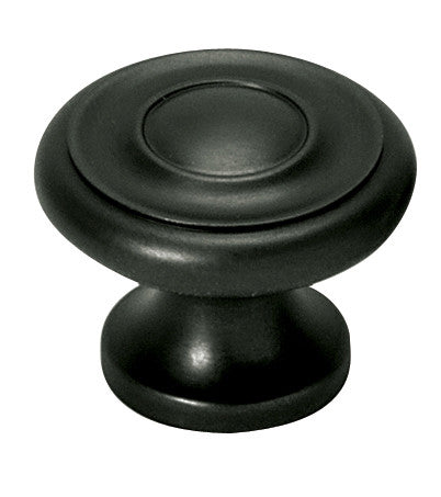 Alno A1047-BRZ: 1" Traditional Round Cabinet Knob - Bronze