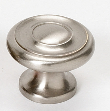 Alno A1047-SN: 1" Traditional Round Cabinet Knob - Satin Nickel