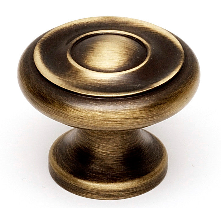 Alno A1049-AEM: 1-1/4" Traditional Round Cabinet Knob - Antique English Matte
