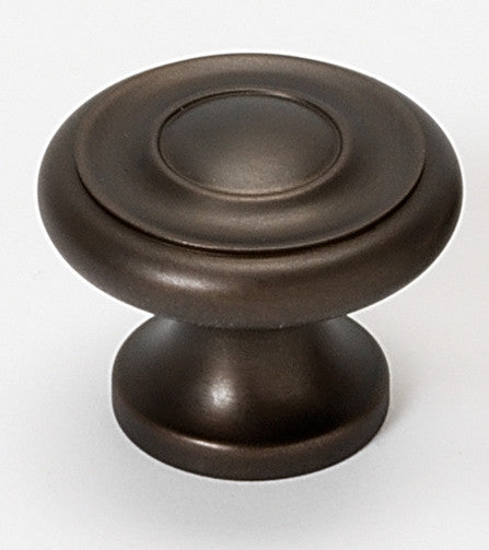 Alno A1049-CHBRZ: 1-1/4" Traditional Round Cabinet Knob - Chocolate Bronze