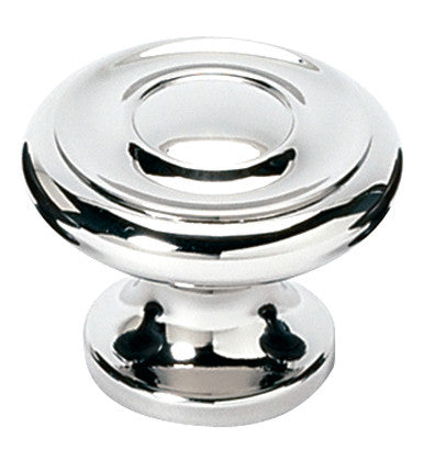 Alno A1049-PC: 1-1/4" Traditional Round Cabinet Knob - Polished Chrome