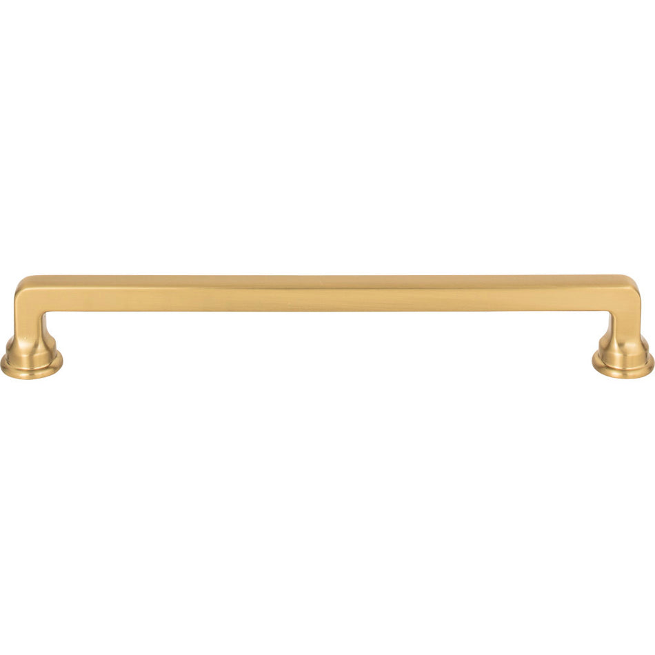 Atlas A105-WB: 7-9/16" cc Oskar Cabinet Pull - Warm Brass