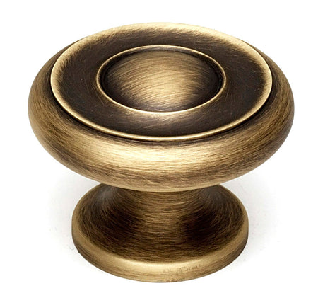 Alno A1050-AEM: 1-1/2" Traditional Round Cabinet Knob - Antique English Matte