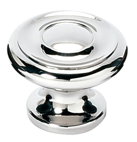 Alno A1050-PC: 1-1/2" Traditional Round Cabinet Knob - Polished Chrome