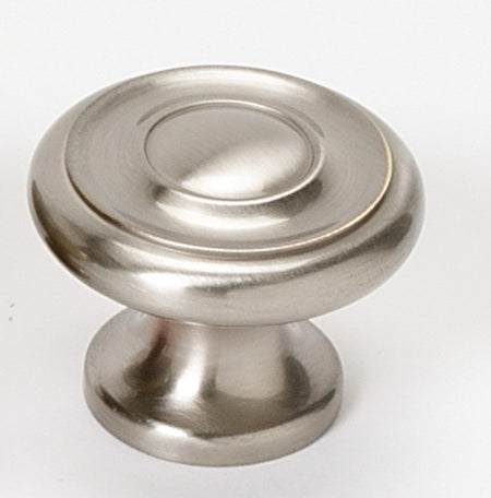 Alno A1050-SN: 1-1/2" Traditional Round Cabinet Knob - Satin Nickel