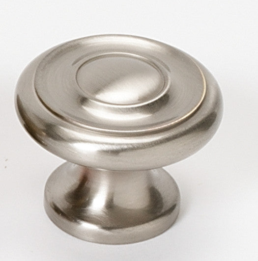 Alno A1050-SN: 1-1/2" Traditional Round Cabinet Knob - Satin Nickel