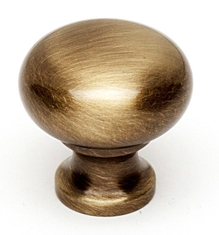 Alno A1066-AE: 3/4" Traditional Round Cabinet Knob - Antique English