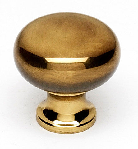 Alno A1066-PA: 3/4" Traditional Round Cabinet Knob - Polished Antique