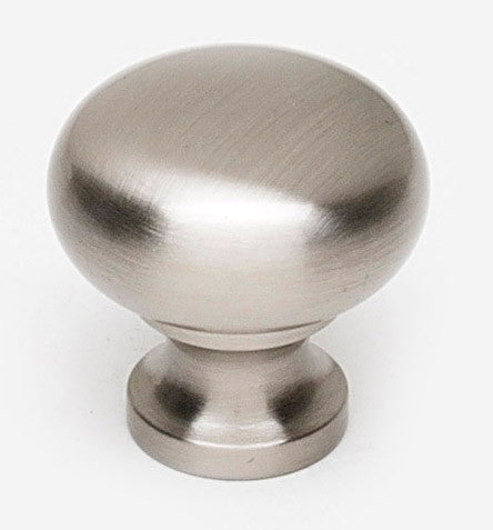 Alno A1066-SN: 3/4" Traditional Round Cabinet Knob - Satin Nickel