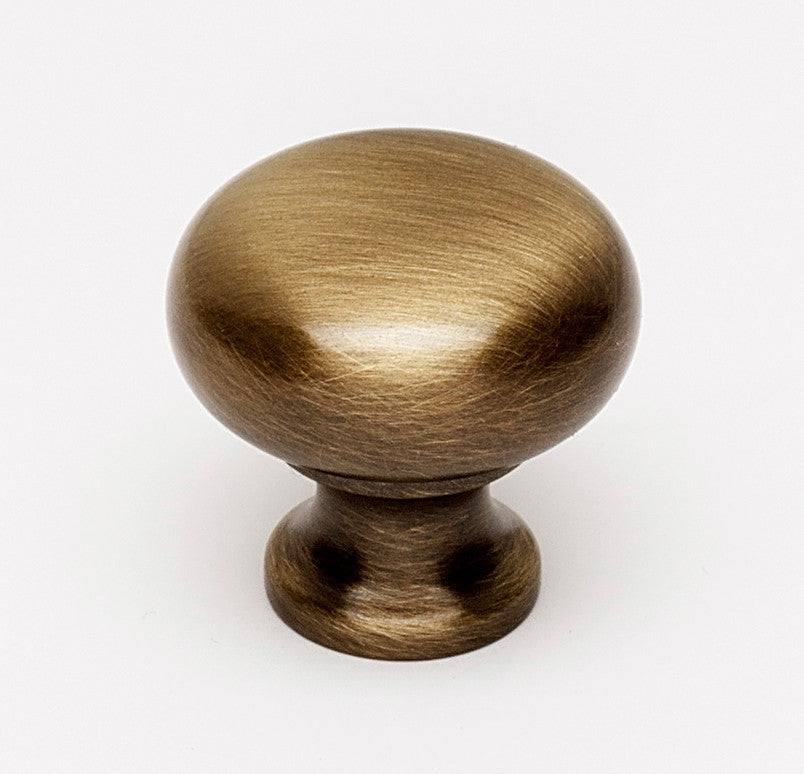 Alno A1067-AE: 7/8" Traditional Round Cabinet Knob - Antique English