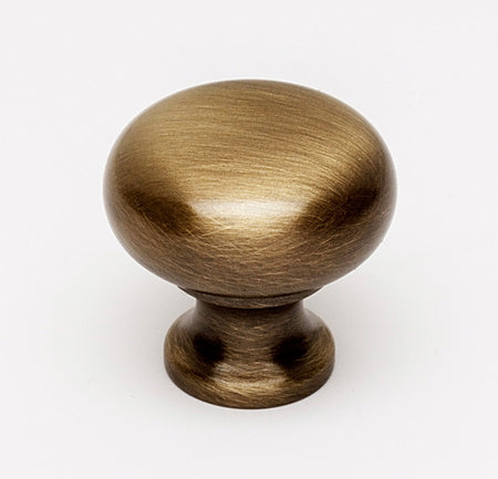 Alno A1067-AE: 7/8" Traditional Round Cabinet Knob - Antique English