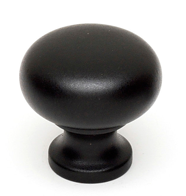 Alno A1067-MB: 7/8" Traditional Round Cabinet Knob - Matte Black