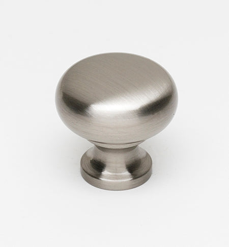 Alno A1067-SN: 7/8" Traditional Round Cabinet Knob - Satin Nickel