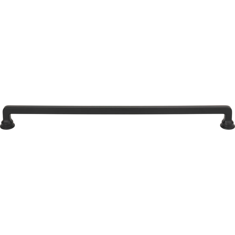 Atlas A107-BL: 12" cc Oskar Cabinet Pull - Matte Black