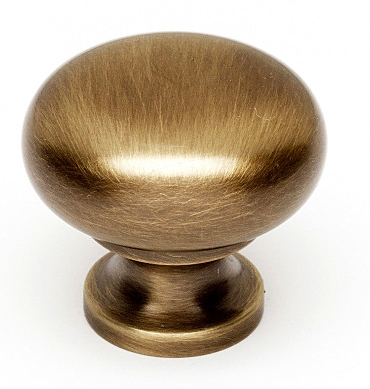 Alno A1134-AE: 1-1/4" Traditional Round Cabinet Knob - Antique English