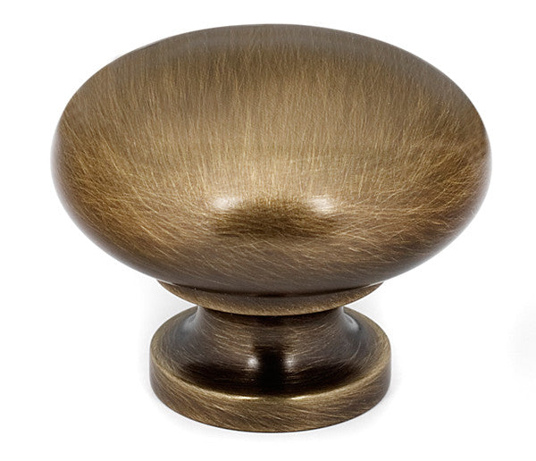 Alno A1135-AE: 1-1/2" Traditional Round Cabinet Knob - Antique English