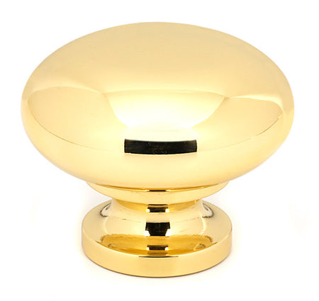 Alno A1135-PB/NL: 1-1/4" Traditional Cabinet Knob - Unlacquered Brass