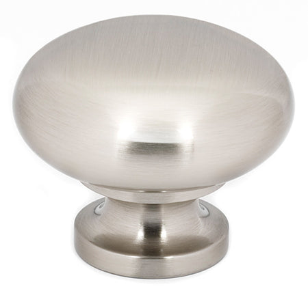 Alno A1135-SN: 1-1/2" Traditional Round Cabinet Knob - Satin Nickel