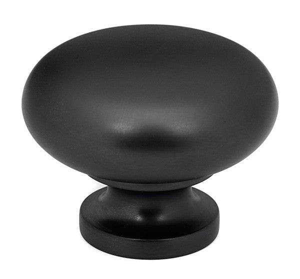 Alno A1136-MB: 1-3/4" Traditional Cabinet Knob - Matte Black
