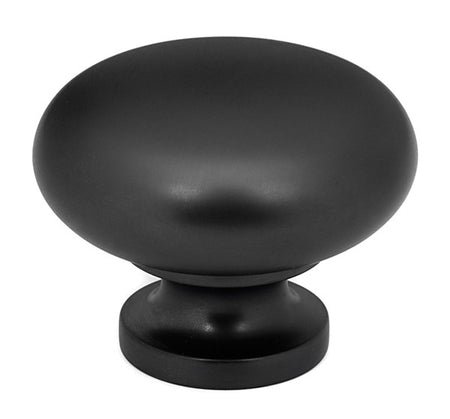 Alno A1136-MB: 1-3/4" Traditional Cabinet Knob - Matte Black
