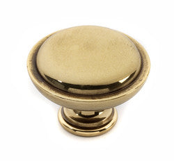 Alno A1145-PA: 1-1/4" Traditional Round Cabinet Knob - Polished Antique