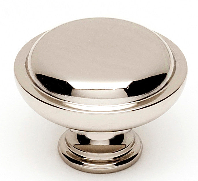 Alno A1145-PN: 1-1/4" Traditional Round Cabinet Knob - Polished Nickel
