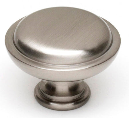 Alno A1145-SN: 1-1/4" Traditional Round Cabinet Knob - Satin Nickel