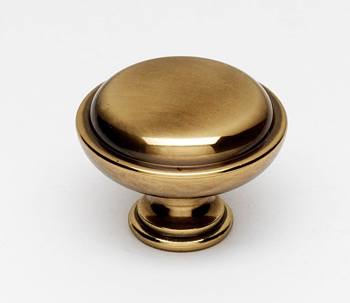 Alno A1146-PA: 1-1/2" Traditional Round Cabinet Knob - Polished Antique