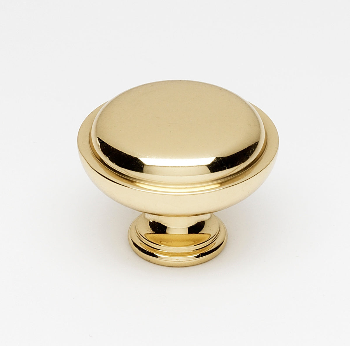 Alno A1146-PB: 1-1/2" Traditional Round Cabinet Knob - Polished Brass