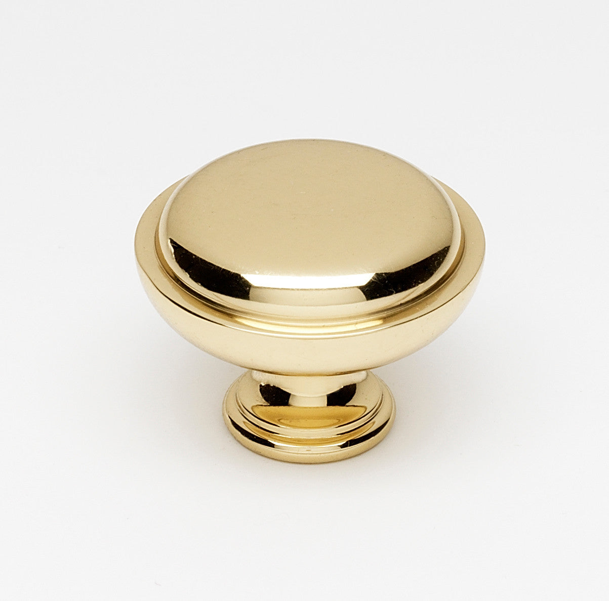 Alno A1146-PB: 1-1/2" Traditional Round Cabinet Knob - Polished Brass