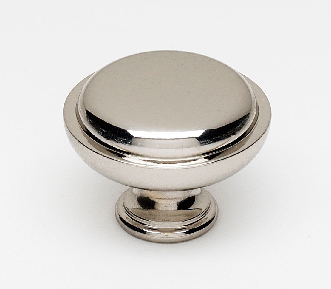 Alno A1146-PN: 1-1/2" Traditional Round Cabinet Knob - Polished Nickel