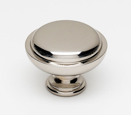 Alno A1146-PN: 1-1/2" Traditional Round Cabinet Knob - Polished Nickel
