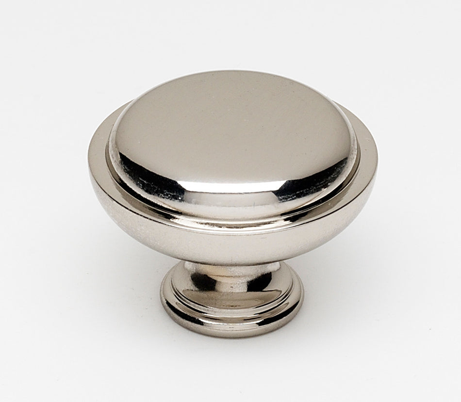 Alno A1146-PN: 1-1/2" Traditional Round Cabinet Knob - Polished Nickel